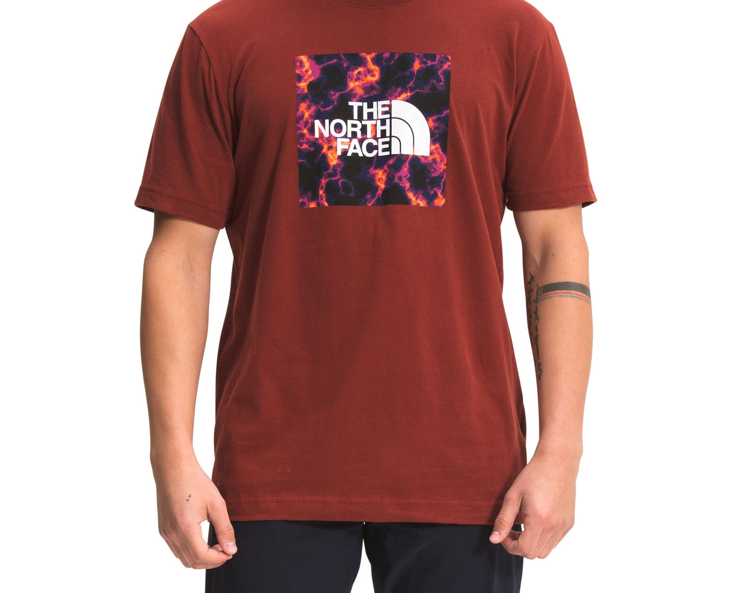 Camiseta masculina The North Face Boxed vermelha tamanho X-Large