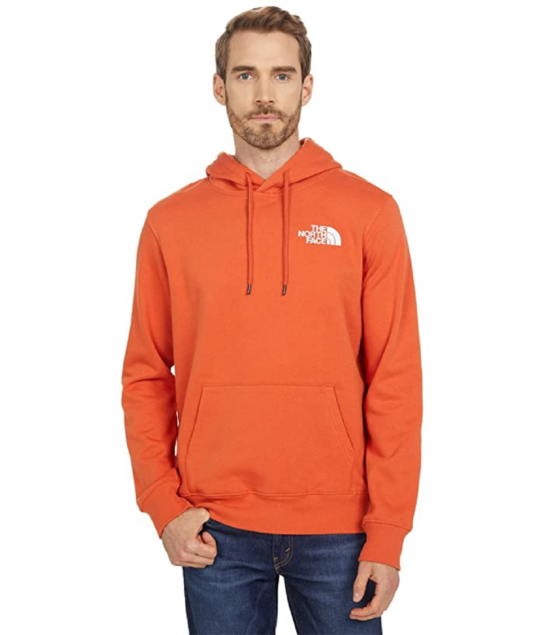 The North Face Box Moletom com capuz manga comprida masculino laranja tamanho XX-G