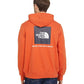 The North Face Box Moletom com capuz manga comprida masculino laranja tamanho XX-G
