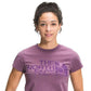 Camiseta gráfica The North Face Recycled Expedition feminina, roxa, tamanho X-Large