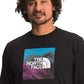 Camiseta The North Face Logo Play Ls Masculina Preta Tamanho X-G