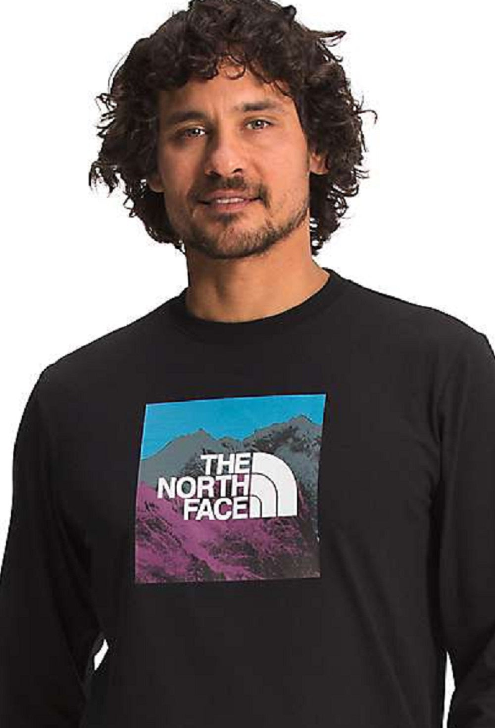 Camiseta The North Face Logo Play Ls Masculina Preta Tamanho X-G