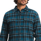 Camisa de flanela masculina Arroyo The North Face, azul, tamanho G