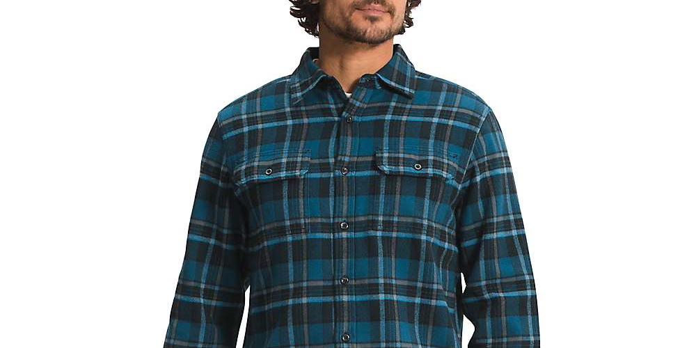 Camisa de flanela masculina Arroyo The North Face, azul, tamanho G