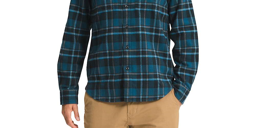 Camisa de flanela masculina Arroyo The North Face, azul, tamanho XL