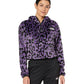 The North Face Moletom com capuz feminino Osito com zíper 1/4 estampado, roxo, tamanho XX-G