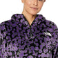 The North Face Moletom com capuz feminino Osito com zíper 1/4 estampado, roxo, tamanho XX-G