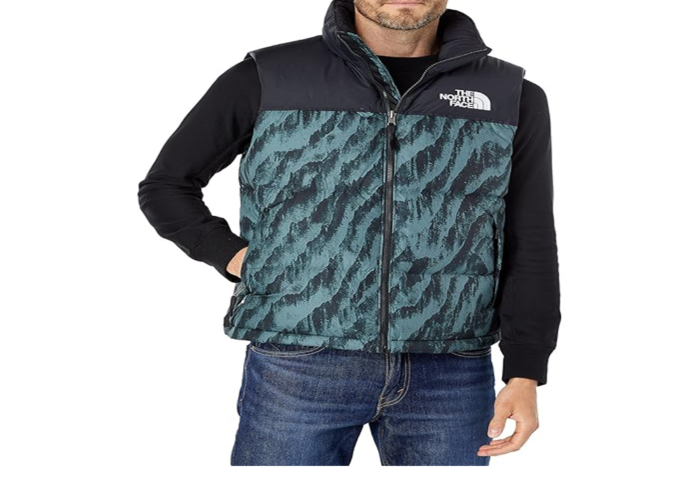 Colete The North Face Printed 1996 Retro Nuptse Verde Tamanho XL