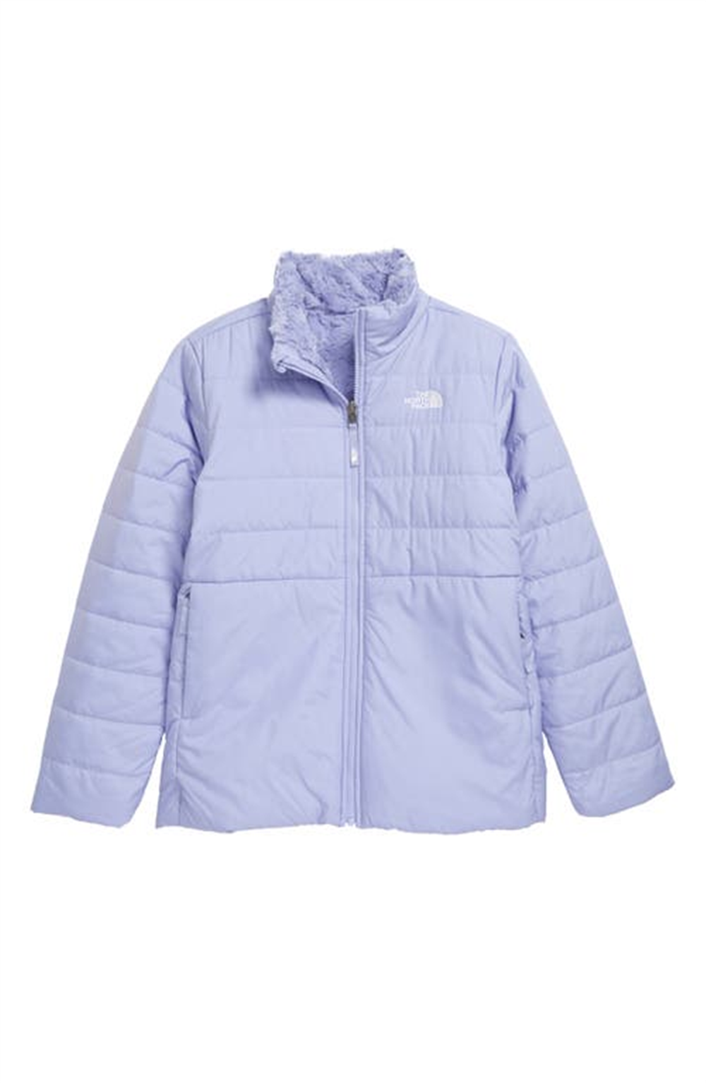 Jaqueta repelente de água North Face Mossbud Swirl para meninas na cor lavanda doce - tamanho infantil