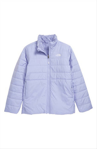Jaqueta repelente de água North Face Mossbud Swirl para meninas na cor lavanda doce - tamanho infantil