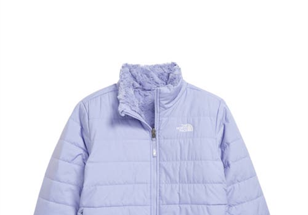 Jaqueta repelente de água North Face Mossbud Swirl para meninas na cor lavanda doce - tamanho infantil