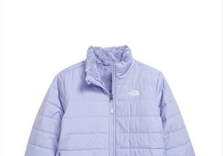Jaqueta repelente de água North Face Mossbud Swirl para meninas na cor lavanda doce - tamanho infantil