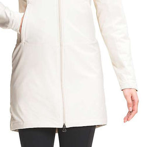 The North Face Shelbe Raschel com capuz feminino, branco, tamanho pequeno