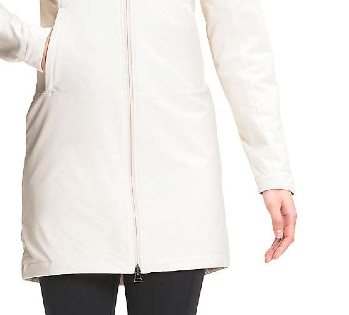 The North Face Shelbe Raschel com capuz feminino, branco, tamanho grande