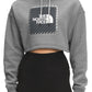 The North Face Crop Graphic Hoodie Feminino Cinza Tamanho Médio