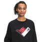 The North Face Recycled Climb Graphic Crew Feminino Preto Tamanho X-Grande
