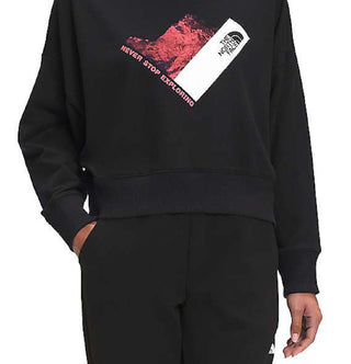 The North Face Recycled Climb Graphic Crew Feminino Preto Tamanho X-Grande