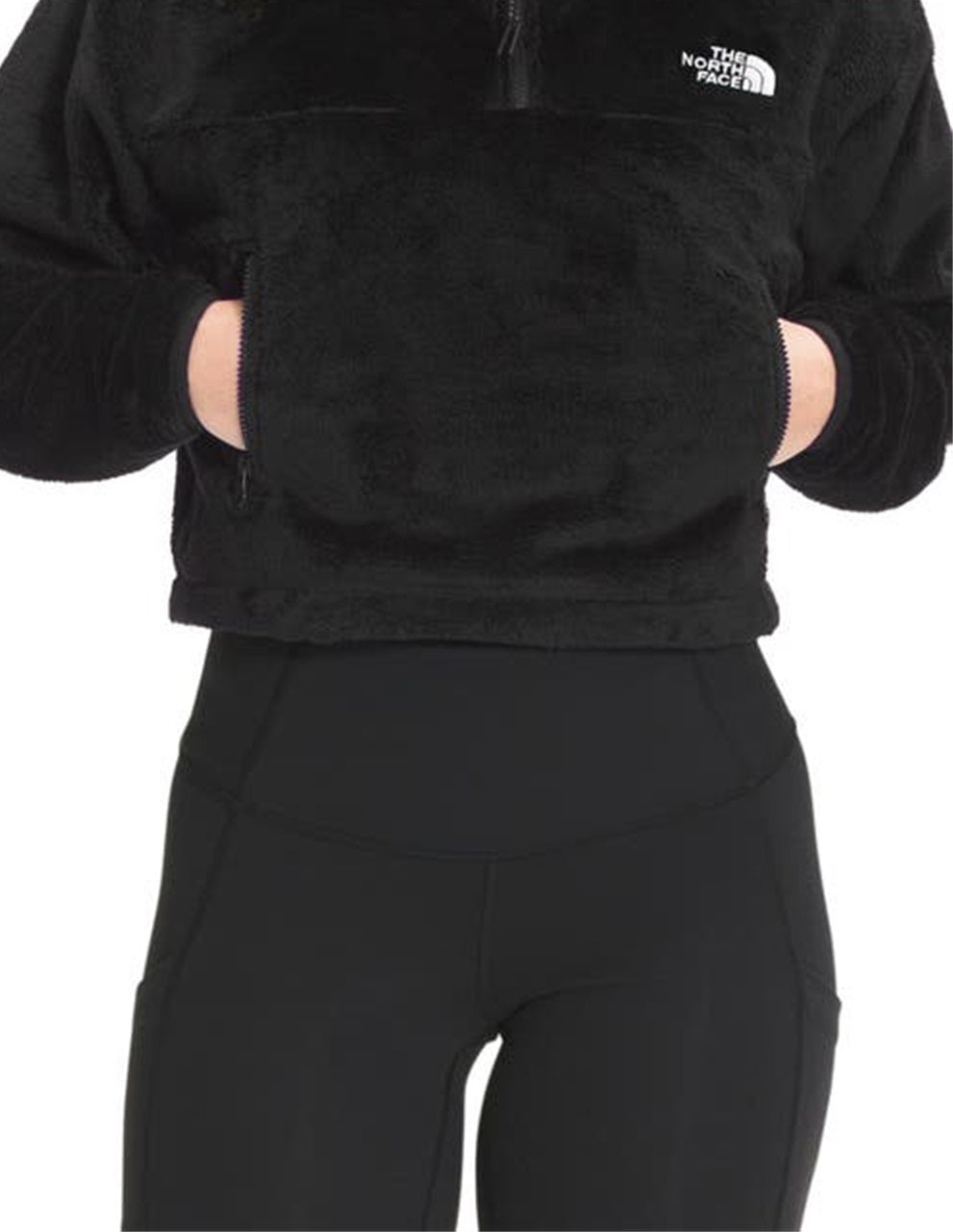 The North Face Osito Zip Fleece Hoodie Feminino Preto Tamanho P