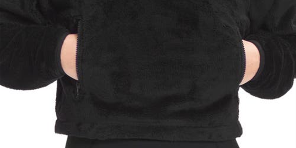 The North Face Osito Zip Fleece Hoodie Feminino Preto Tamanho Grande