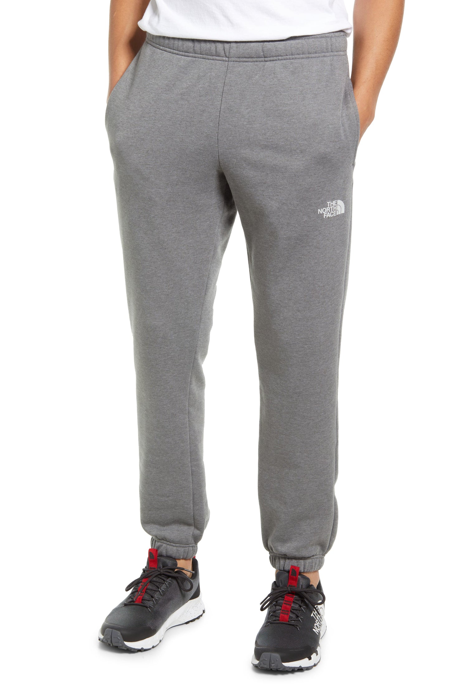 Calça de corrida masculina The North Face Box Jogger cinza tamanho X-Large