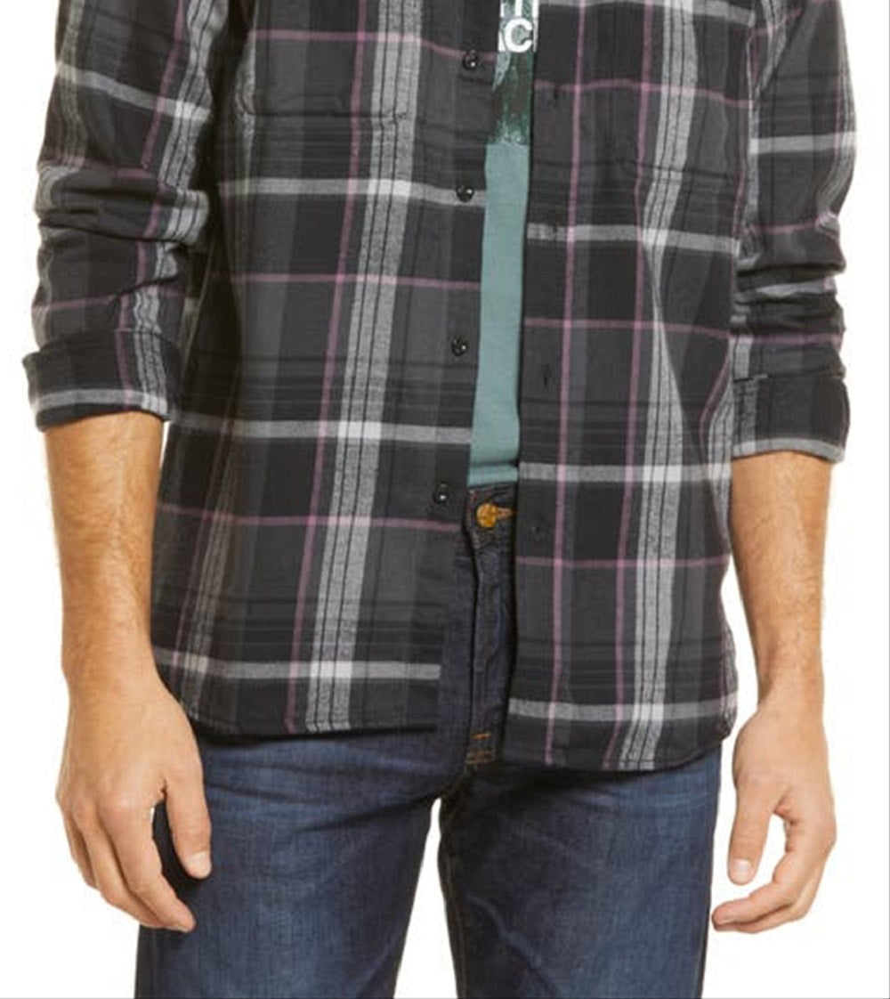 Camisa de flanela masculina Arroyo The North Face cinza tamanho grande