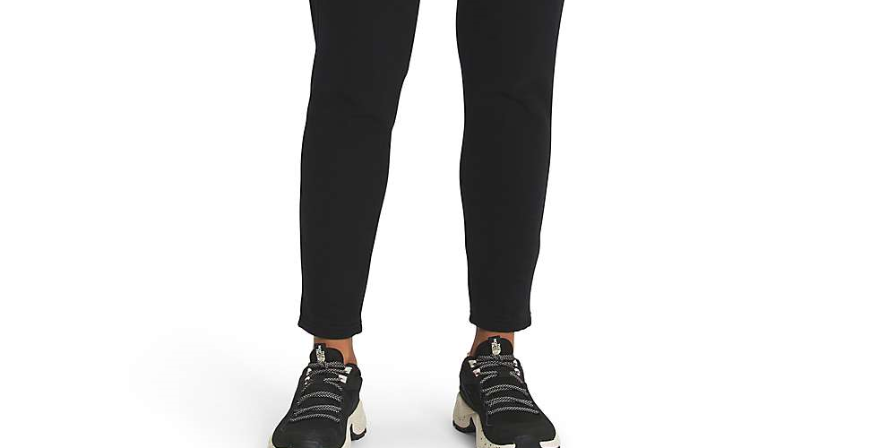 Calça jogger feminina The North Face Half Dome Crop, preta, tamanho P