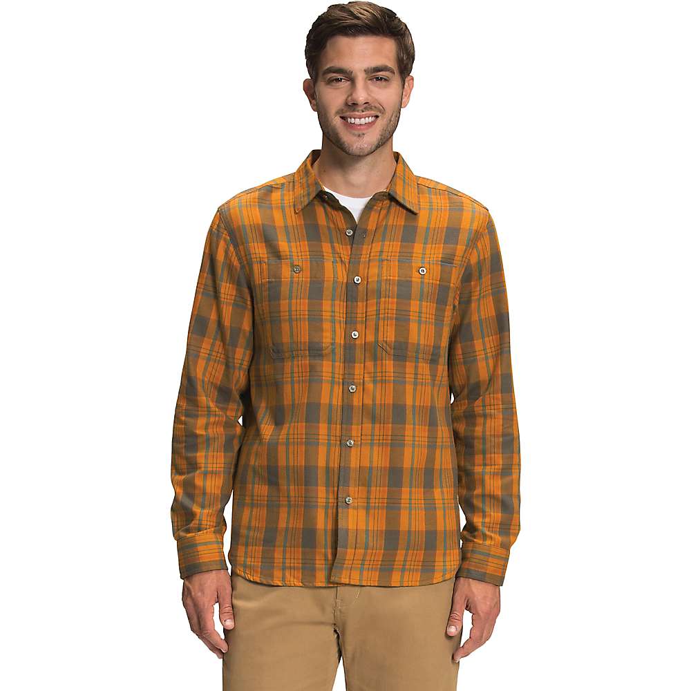 Camisa de flanela masculina Arroyo LW da The North Face, amarela, tamanho médio