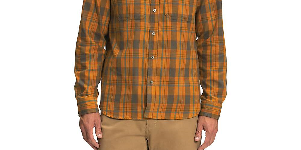 Camisa de flanela masculina Arroyo LW da The North Face, amarela, tamanho médio
