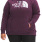 The North Face Moletom com capuz Half Dome feminino, roxo, tamanho 1X