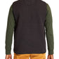 Colete Timberland Masculino Colorblock Fleece com Zíper Completo Verde Tamanho Grande