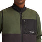 Colete Timberland Masculino Colorblock Fleece com Zíper Completo Verde Tamanho X-G