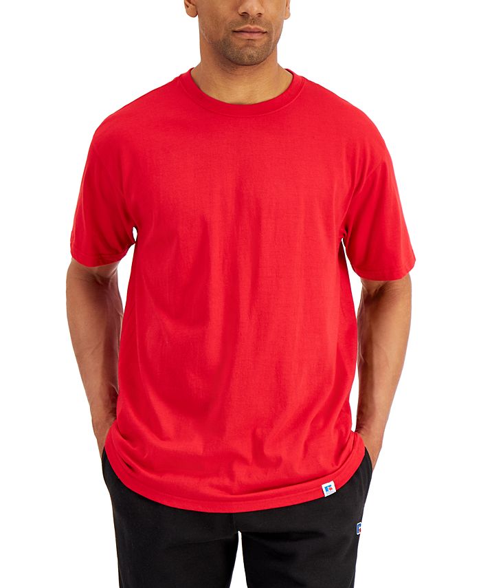 Camiseta Essencial Masculina Russell Athletic Vermelha Tamanho Grande