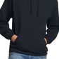 Moletom com capuz Russell Athletic masculino, preto, tamanho grande