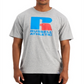 Camiseta masculina Russell Athletic com estampa do logotipo Lawrence, cinza, tamanho XX-G