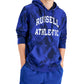 Moletom com capuz Russell Athletic Groovy Tie Dyed Masculino Azul Tamanho Grande