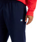 Calça de lã Russell Athletic masculina com fundo aberto, azul, tamanho médio