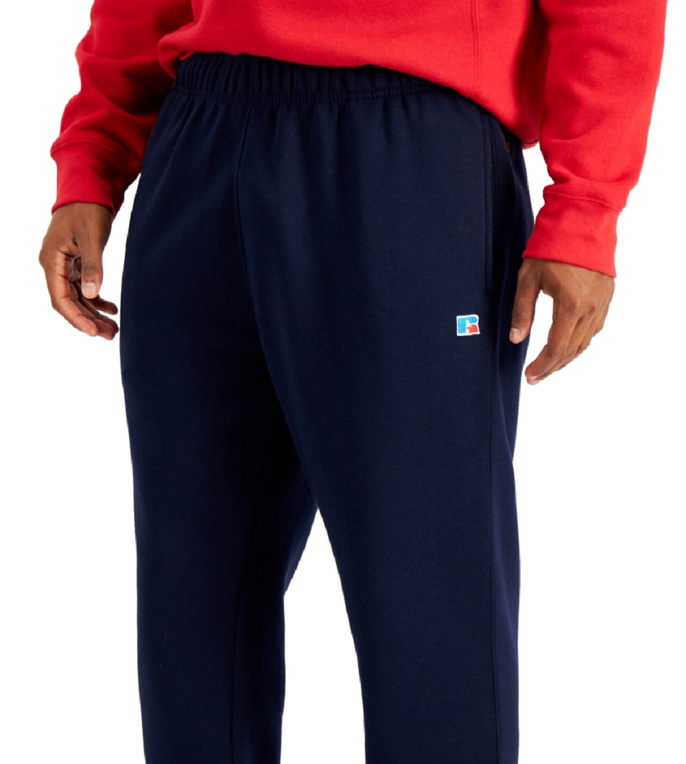 Calça de lã aberta masculina Russell Athletic, azul, tamanho extragrande
