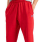 Calça de lã aberta masculina Russell Athletic vermelha tamanho médio