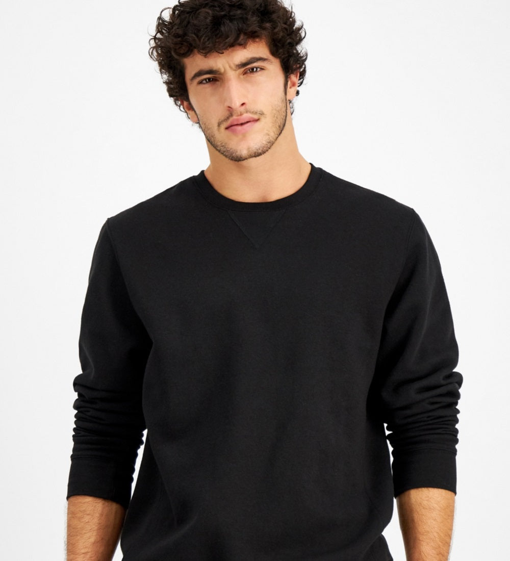 Moletom masculino Russell Athletic Solid Fleece preto tamanho médio