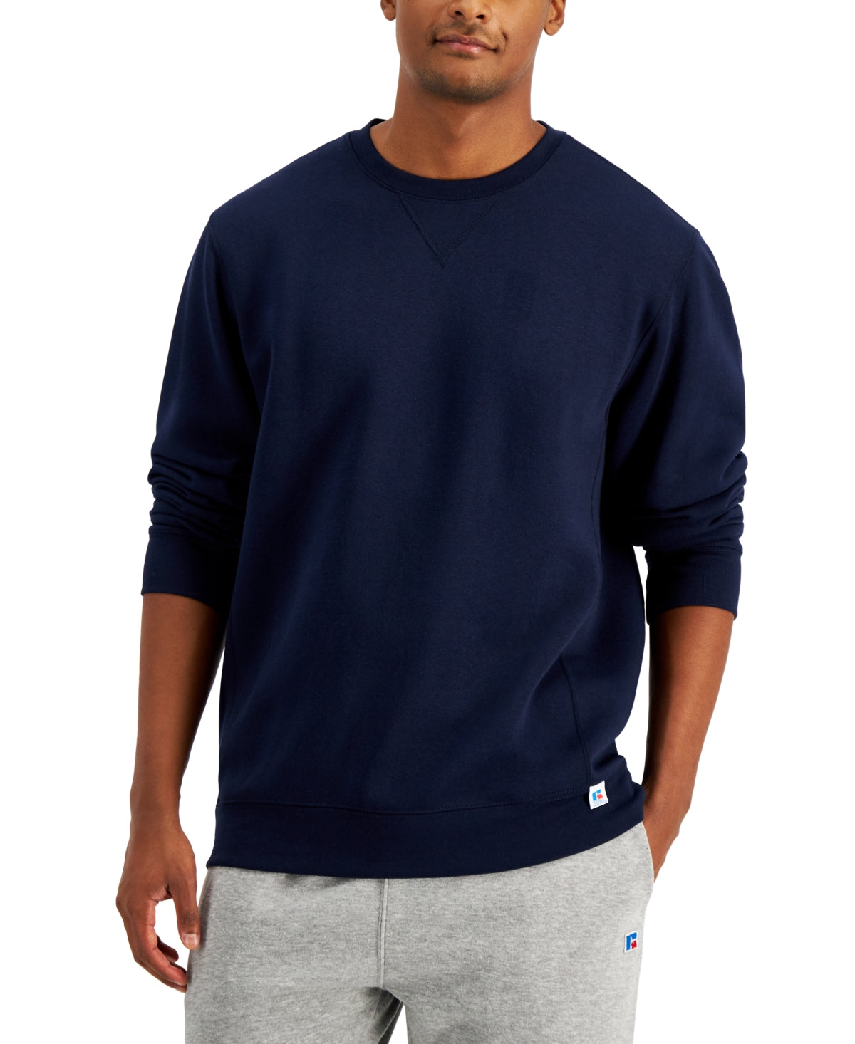 Moletom masculino Russell Athletic Solid Fleece Azul Tamanho XX-G