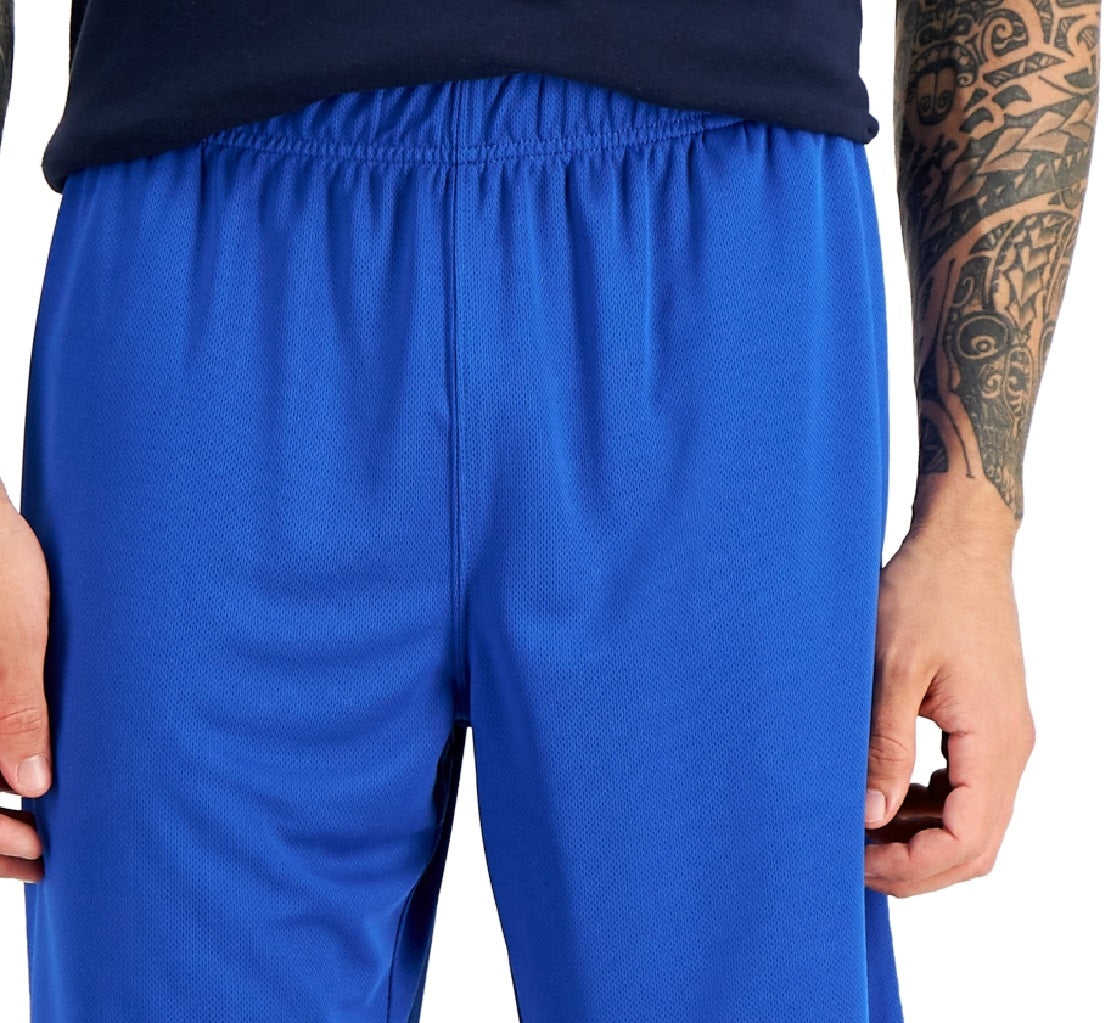Shorts de corrida masculino Russell Athletic Mesh Performance, azul, tamanho médio