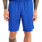 Shorts de corrida masculino Russell Athletic Mesh Performance, azul, tamanho médio