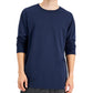 Camiseta Masculina Russell Athletic Essential Manga Longa Azul Tamanho Grande