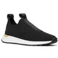 Tênis feminino Michael Kors Bodie Slip-On preto, tamanho 7M