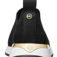 Tênis feminino Michael Kors Bodie Slip-On preto, tamanho 7M