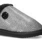 Chinelo feminino Michael Kors Janis com forro de pele sintética, cinza, tamanho 6