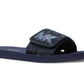 Chinelo Michael Kors MK Logo Feminino Azul Tamanho 8