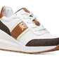 Tênis Michael Kors Mabel Trainer Feminino Marrom Tamanho 10M
