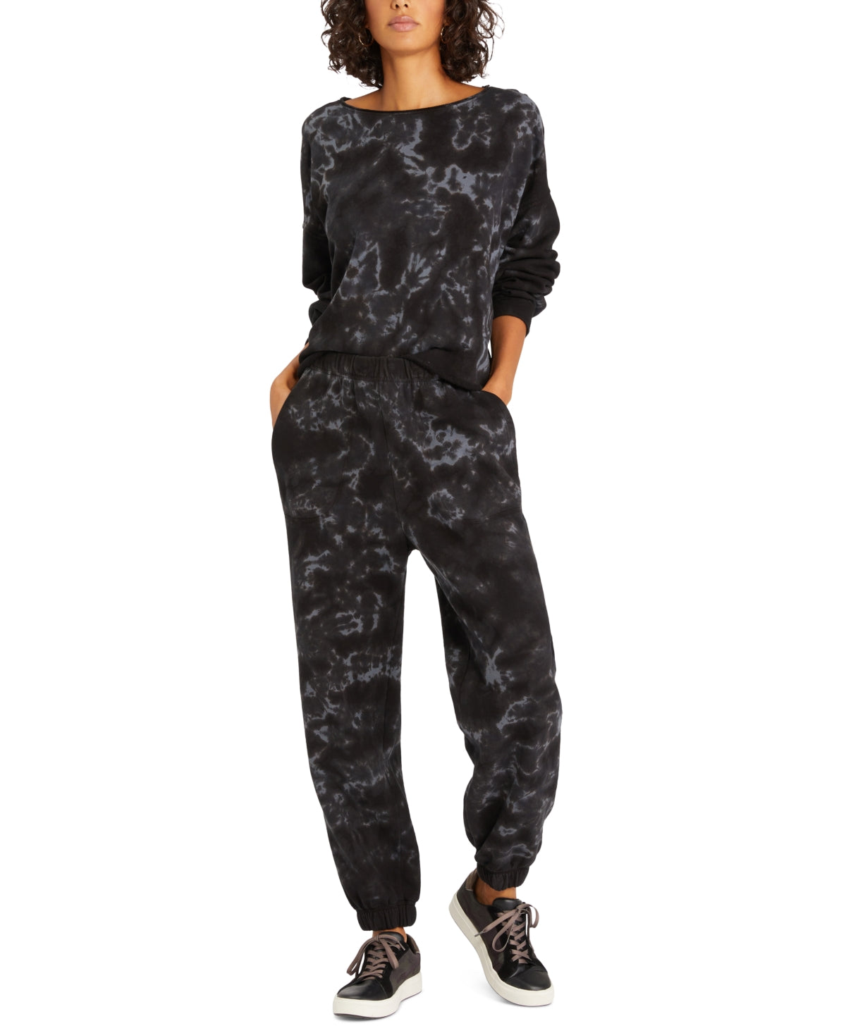 Calça de moletom Sanctuary Perfect Cotton feminina, preta, tamanho pequeno