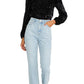 Blusa feminina Sanctuary All Nighter com gola alta, preta, tamanho extragrande